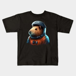 Capybara astronaut Kids T-Shirt